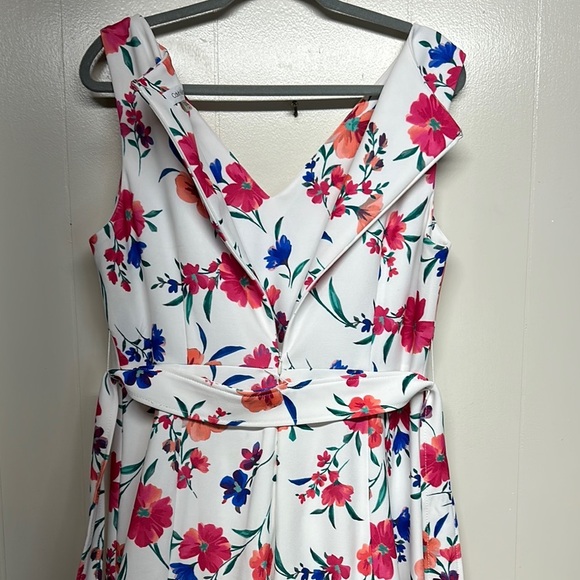 Calvin Klein Red and Pink Sleeveless Maxi Dress - Picture 9 of 15